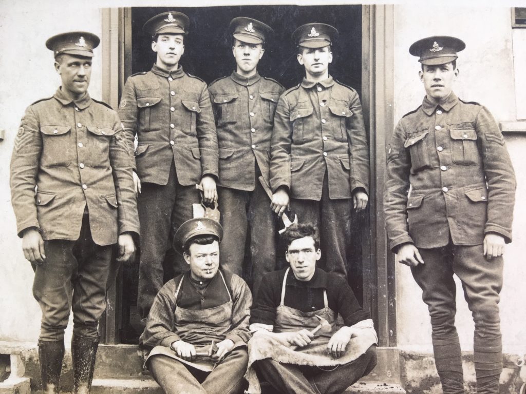 Men of Ross Mountain Battery during WW1